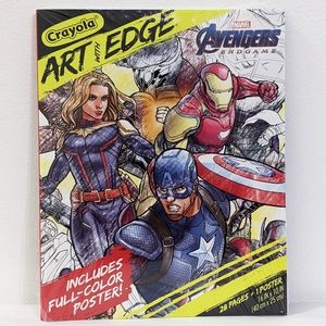 NEW Marvel Avengers Crayola Coloring Book With 1 Poster Included